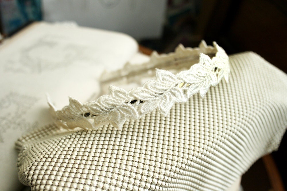 lace headband -AUTUMN- ivory