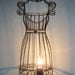 Dress form table lamp