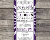 Vintage T-length graduation invitation & coordinating tags Il_170x135