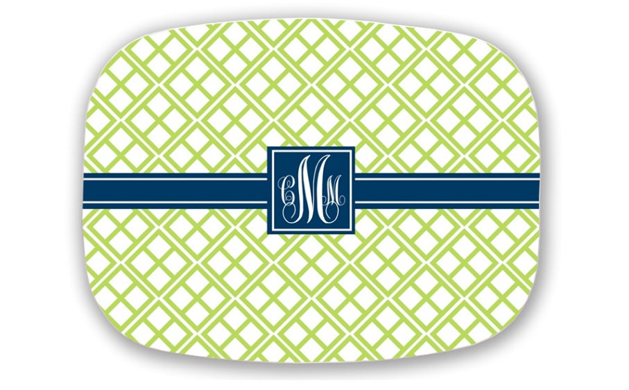 Personalized Melamine Platter- Design your Own- Choose your Colors
