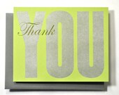 Thank You Letterpress Card