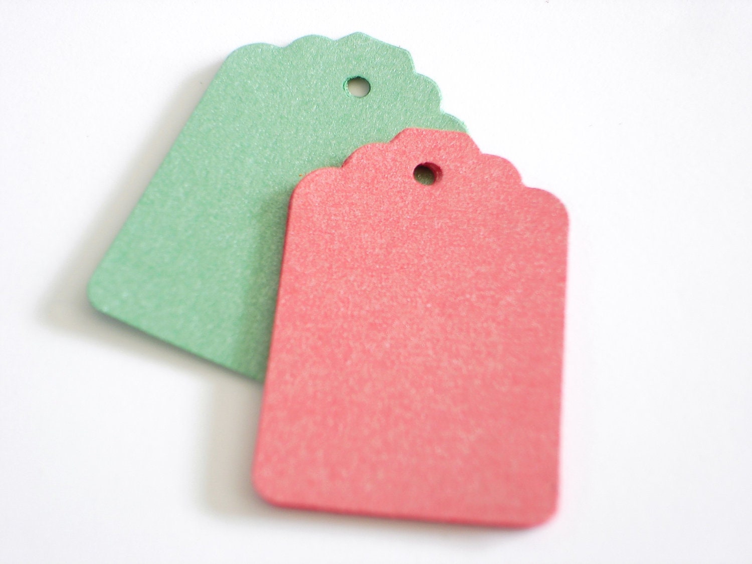 20 Pearlescent Re-Entry Red Gamma Green Tags - No481
