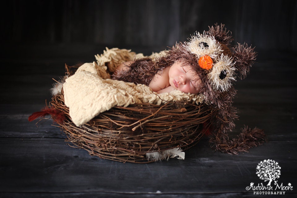 Large Bird Nest Photo Prop-Newborn Photo prop-Infant photo props