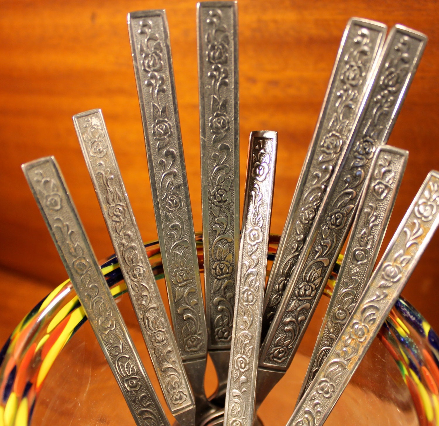 Vintage silverware  from NATIONAL in COSTELLANO pattern Stainless Flatware