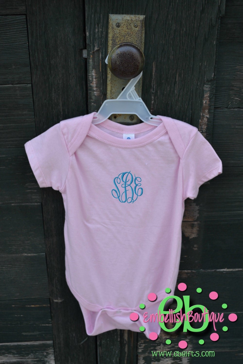 PERSONALIZED Light Pink Onsie  - Great for baby showers