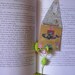 Whimsical Houses -Laminated Bookmarks with Ribbons and Trims- set of 6
