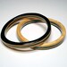 skateboard bangle- black and blue- medium