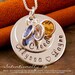 Hand Stamped Mommy Necklace- Sterling Silver Personalized Jewelry - My Family Medium Stack