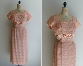 Vintage 1950s Dress Lace Party Ferman O'Grady