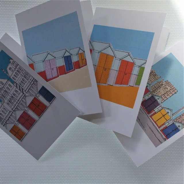 GREETINGS CARDS Beach Hut Collection