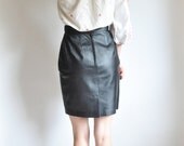 Black Leather Skirt