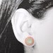 Mint peach coral ivory stud earrings - wedding bridesmaids bridal prom jewelry unique gift - swarovski spring summer delicate earrings