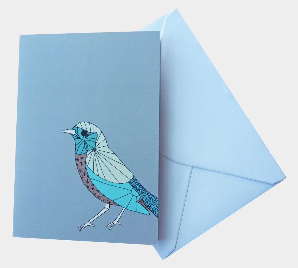 Redstart Bird Card