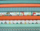 Alphabet Soup Boy Fat Quarter Bundle in White by Zoe Pearn of My Minds Eye for Riley Blake