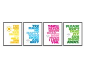 You are my sunshine - Set of Four 8x10 prints