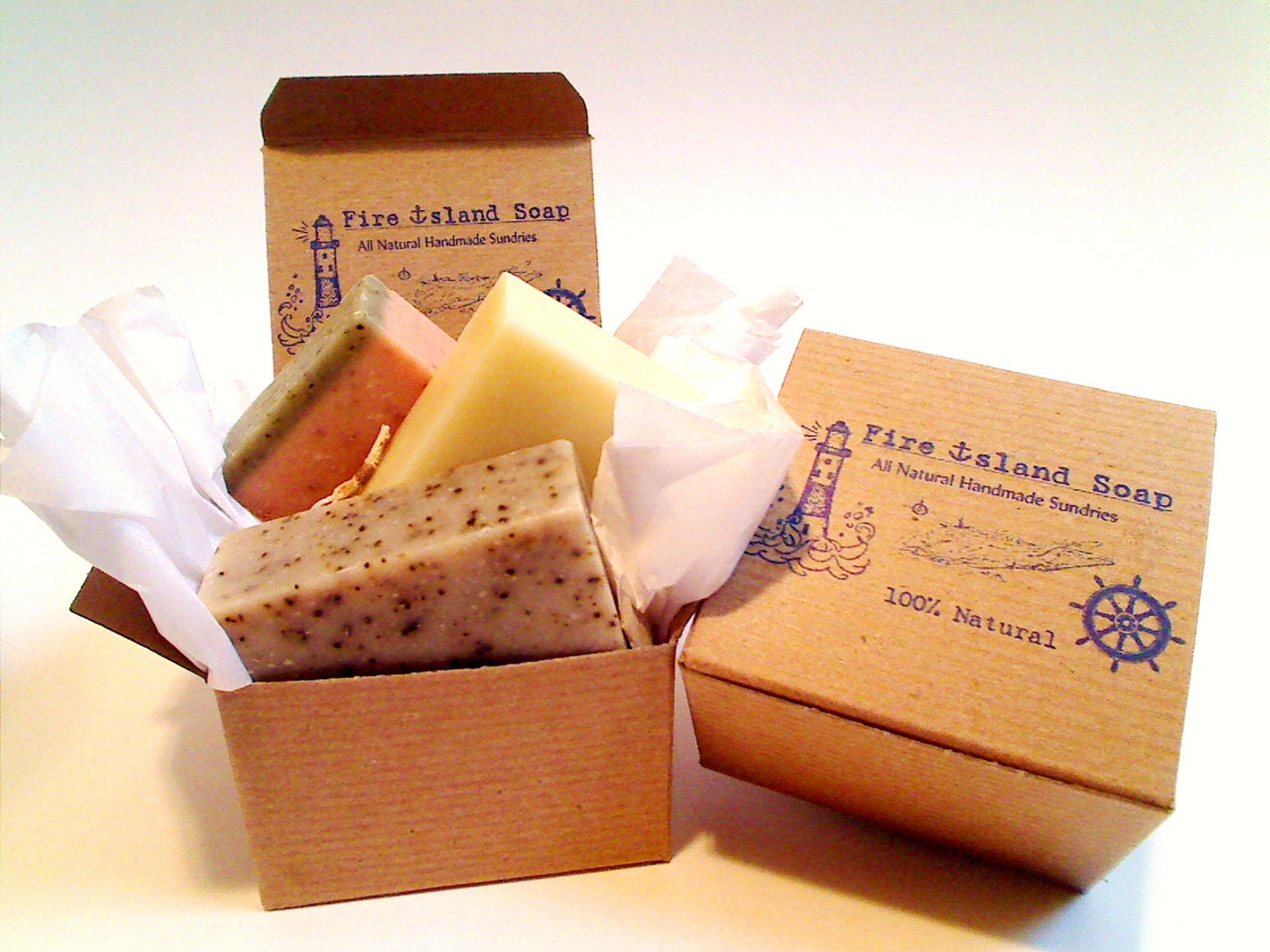 PICK 3 - FREE SHIPPING w/a item - 3 Soap GIft-Box, Choose Any 3 - All Natural Soap, Handmade Soap, Cold Process Soap