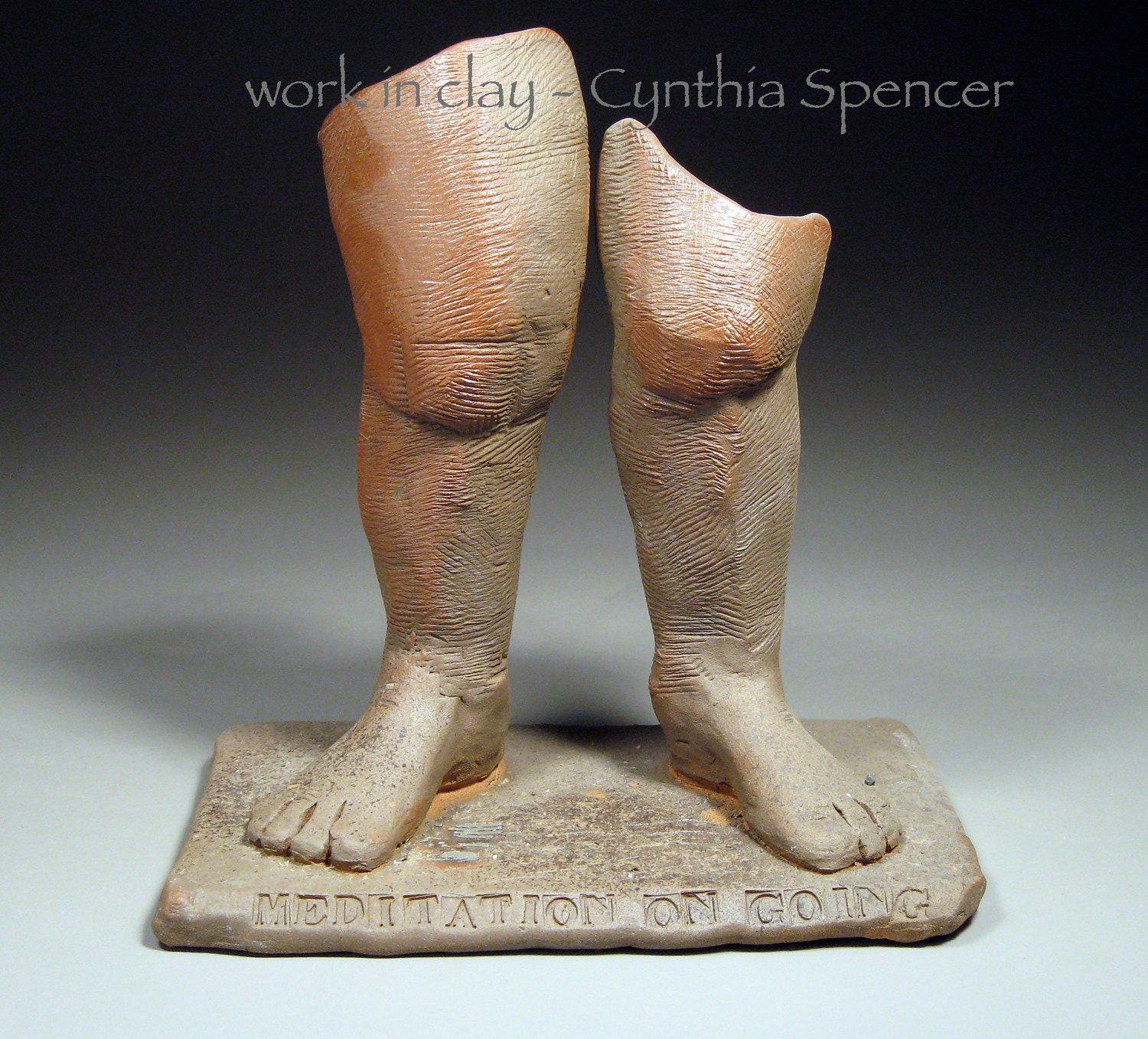 Meditation on Going - Woodfired Ceramic Sculpture