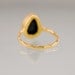 Black Onyx Stacking Ring - Gemstone Ring - Gold Ring - Bezel Ring - Stackable Ring - Mother's Day Gift