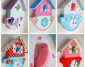 Unique handmade felt clock - Made to order