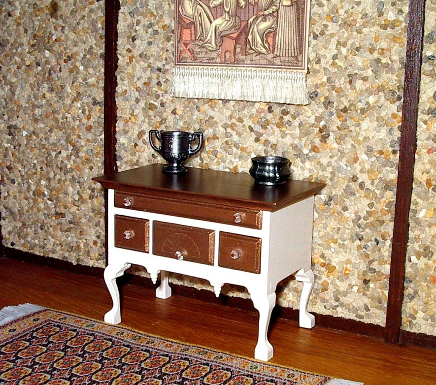 Lowboy Chest, Dresser, Dollhouse Miniature 1/12 Scale