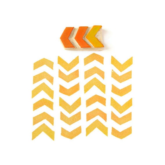 Little Chevron Rubber Stamp - Cling Rubber Stamp