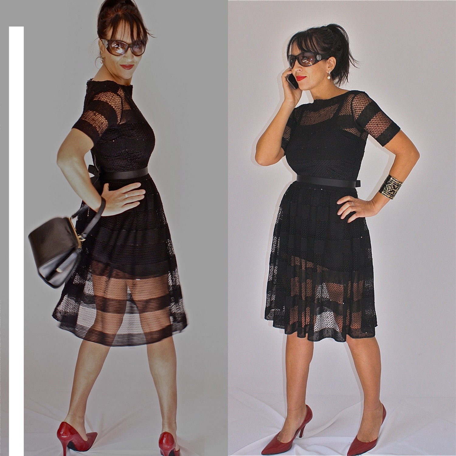 lace little black cocktail evening wedding elegant dress formal bridesmaids ful skirt short gorgeous prom handmade designer summer dress