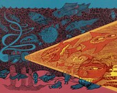 Sea Monsters Screen Print