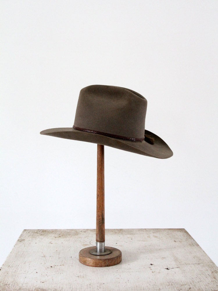 1960s Western Hat / Vintage Beaver Hat / The Cowboy