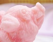 SOAP, Wilbur and Wilma Piggies, Vegetable Based, Scented in Black Cherry, Handmade