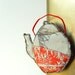 TEXTILE MAGNET, Quilted Teapot, Kitchen Decoration, Japanese Tea