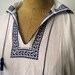 Vintage Cotton Tunic - Festival Top  - Hippie Shirt - Embroidered