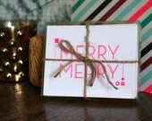 Merry Merry / 6-Pack / Letterpress Printed Cards