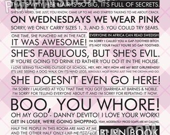 18x24 Mean Girls Quote Poster