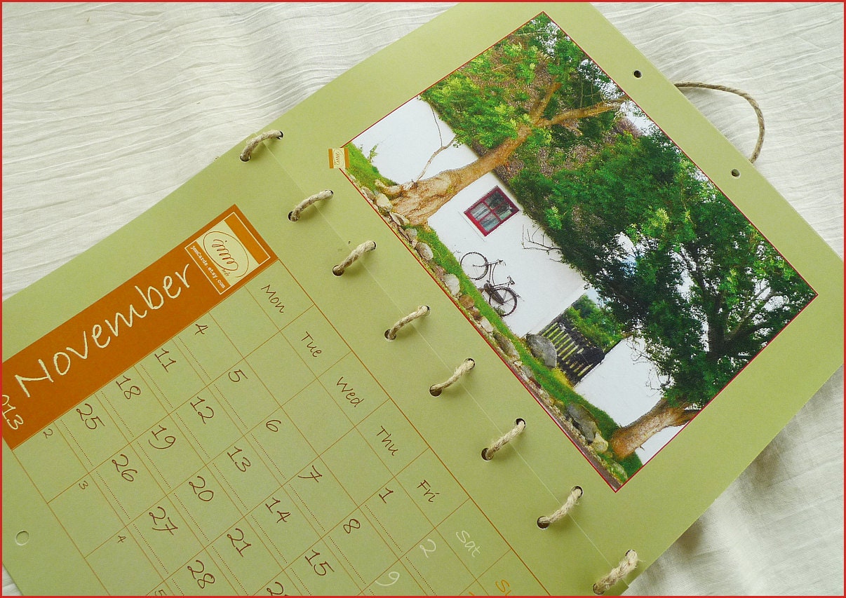 SALE - Somewhere in Ireland - Wall Calendar 2013 - Handmade in Ireland