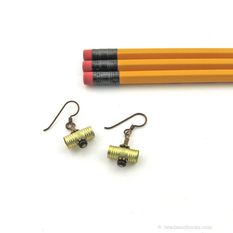 Pencil Earrings (Graduation, Teacher Jewelry, Writer Gift, Geekery)