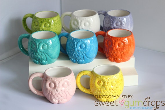 Owl Mug Handmade Ceramic from my Charleston, SC Studio
