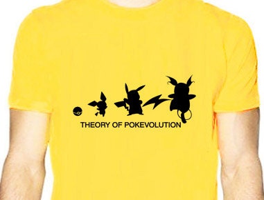 Theory of  Pokevolution Pikachu Tee Shirt