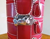 Dog Tag HEART Pendant for Humans Fine Silver Sterling Ball Chain Bone Design - Kaiser