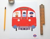 London Underground childrens  print