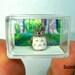 Micro Gray Totoro - Tiny Mini Dollhouse Miniature Animals - Crochet Woodland Rabbit - Made To Order