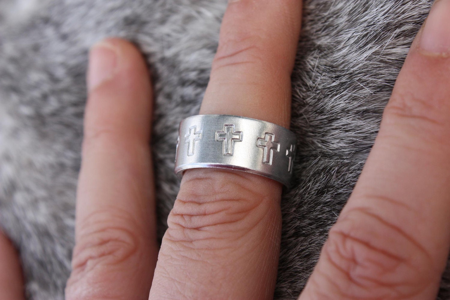 Reserved For Cay - TSALAGI Ring - Hand Stamped Ring Size 7