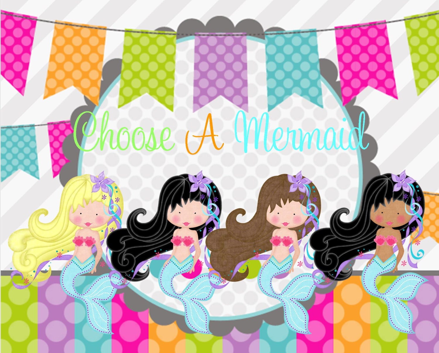 Under The Sea Mermaid Collection: High Chair Banner