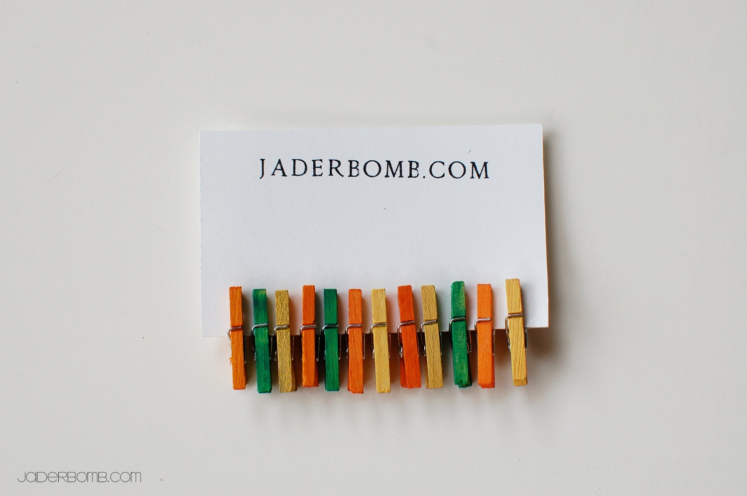 Mini Clothespins - Dyed Clothespins -FALL Clothespins (Orange,Yellow,Green) - Set of 12 - Small