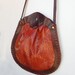 Large Shoulder Hippie Boho Bag Brown Leather  Bag With Sunflowers