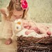 Baby Owl Crochet Hat and Diaper Cover--2 piece matching set--Fuzzy Newborn Photo Prop