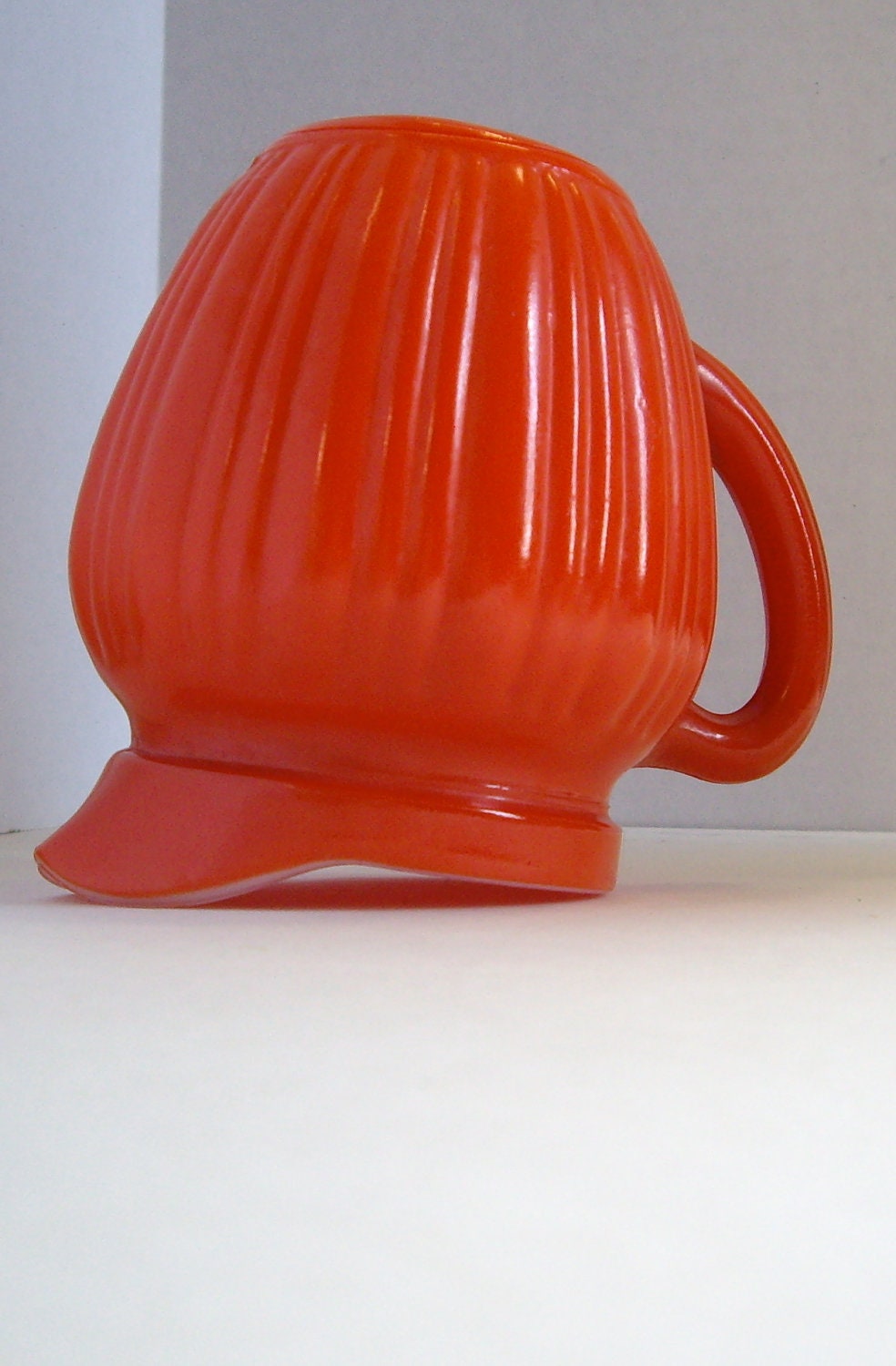 Retro vintage orange pyrex creamer 1959