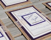 Burlap and Lace Invitations