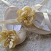 All Cream Dupioni  Baby Shoes Ballerina Slippers