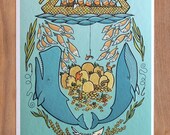 Vikings Go Fishing, 11" x 14" Limited Edition Print