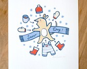 Snow Day, 8.5" by 11" Archival Print